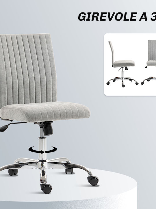 HomCom Office Chair With Adjustable Arms Grey