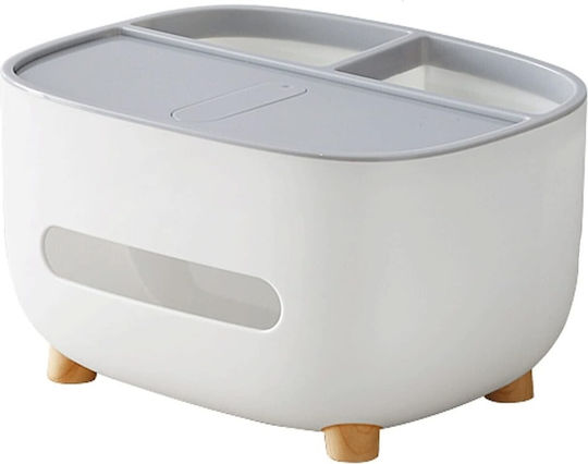 Organizator Cosmetice Cu Separatoare Gri 21x12x12cm