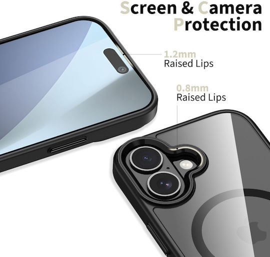 Tech-Protect Magmat Back Cover Πλαστικό / Σιλικόνης Μαύρο (iPhone 17)