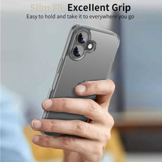 Tech-Protect Flexair Hybrid Back Cover Silicone / Plastic Transparent (iPhone 17)