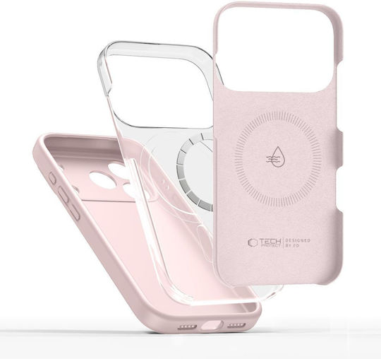 Tech-protect Silicone Magsafe Iphone 17 Pro Pink Pearl