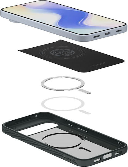 Spigen Liquid Air Mag Umschlag Rückseite Silikon Grün (Google Pixel 10 / 10 Pro)