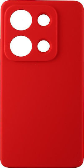 Idol 1991 Velvet Elite Silicone Waterproof Red Back Cover for Redmi Note 14S