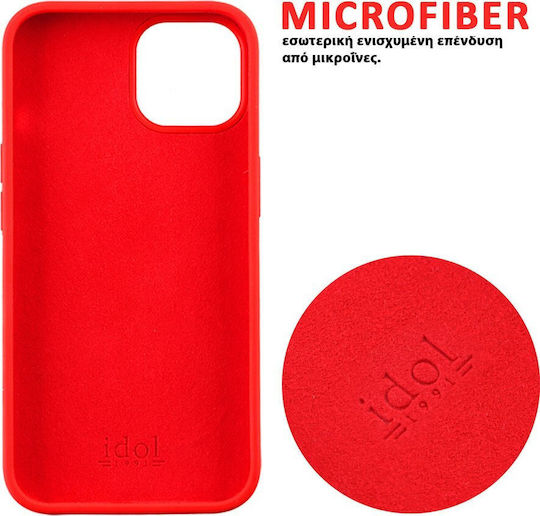 Idol 1991 Velvet Elite Silicone Waterproof Red Back Cover for Redmi Note 14S