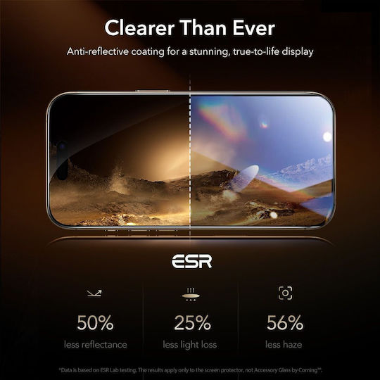 ESR Armorite Full Face Tempered Glass (iPhone 17 / 17 Pro / 16 Pro)