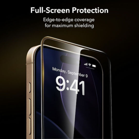 ESR Armorite Full Face Tempered Glass (iPhone 17 / 17 Pro / 16 Pro)