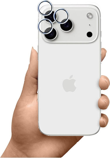 3MK Protecție Cameră Tempered Glass Silver pentru Apple iPhone 17 Pro, 17 Pro Max