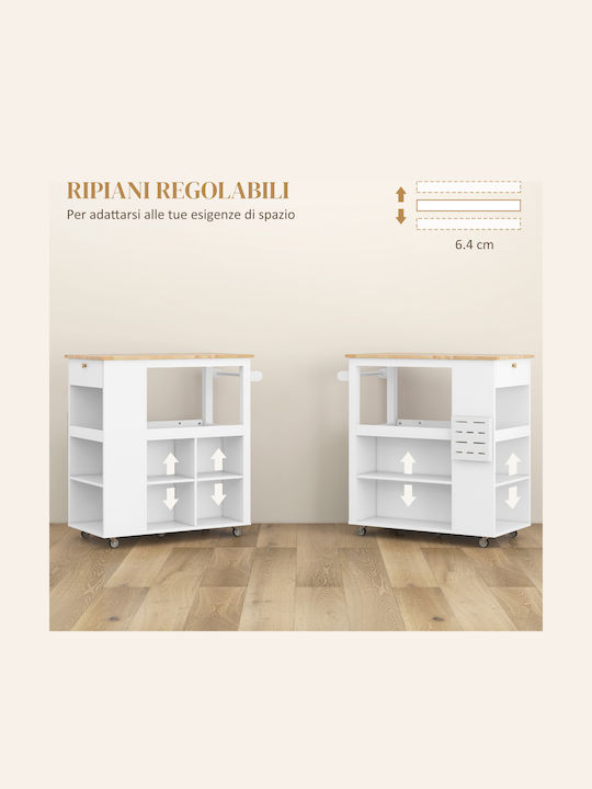 Floor Cabinet White 86.5x47x88 cm