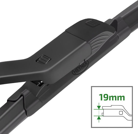Heyner Hybrid Front Set Car Wiper Blades 600mm Passenger Wiper Length 430mm