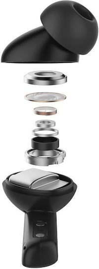 Spigen SA2402 ANC Pro In-ear Bluetooth Handsfree Ακουστικά με Θήκη Φόρτισης Μαύρα
