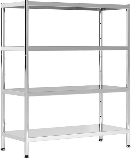 HomCom Ραφιέρα Κουζίνας Ασημί 91x40x108cm