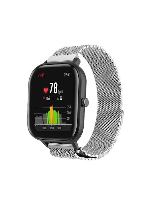 Каишка Неръждаема стомана Сребрист (Amazfit GTS)