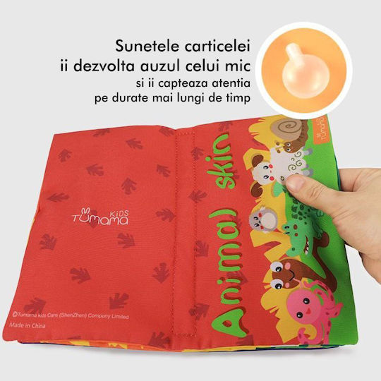 Tumama Kids Carte de Activități din Țesătură cu Sunete pentru 6++ Luni