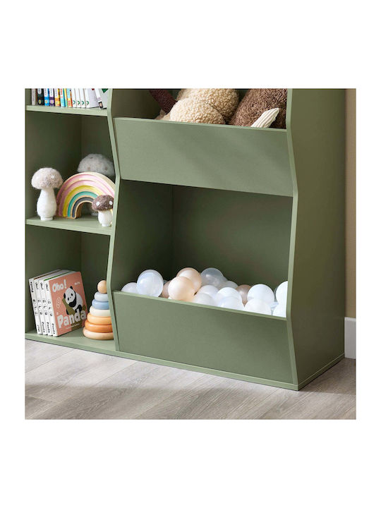 Bücherregal Boden Grün 80x34x104cm