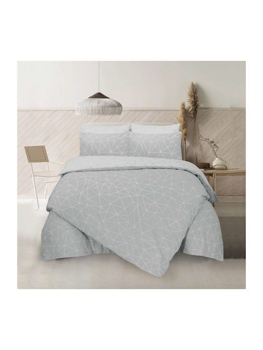 Espree Σετ Σεντόνια King Size 280x270εκ. Grey (4τμχ)