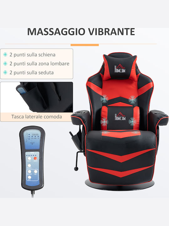 HomCom 700-142 Gaming Chair with Footrest Black