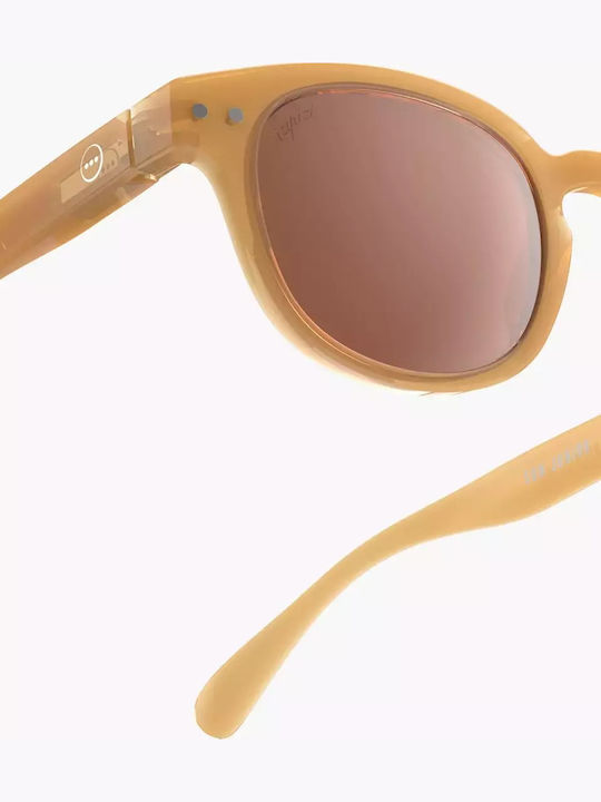 Izipizi #c Οβάλ Παιδικά Γυαλιά Ηλίου με Polarized Φακό Κίτρινα για 5-10 Ετών