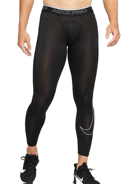 Nike Pro Dri-Fit Ανδρικό Αθλητικό Κολάν Compression Μακρύ Μαύρο