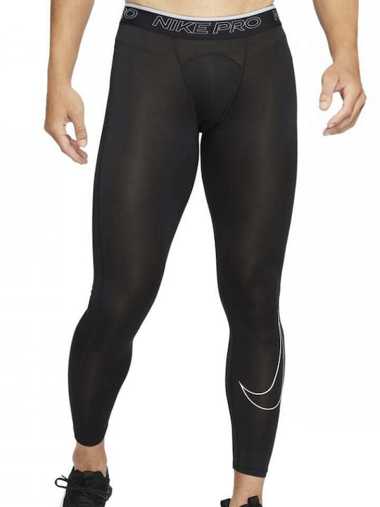 Nike Pro Dri-Fit Ανδρικό Αθλητικό Κολάν Compression Μακρύ Μαύρο