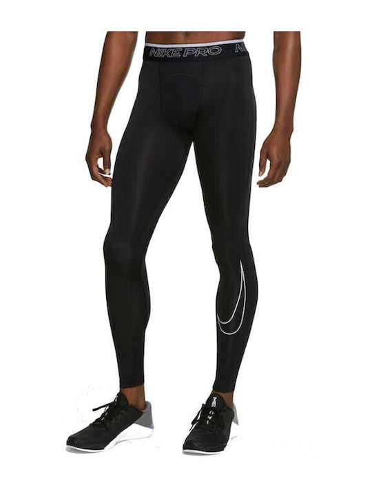 Nike Pro Dri-Fit Ανδρικό Αθλητικό Κολάν Compression Μακρύ Μαύρο