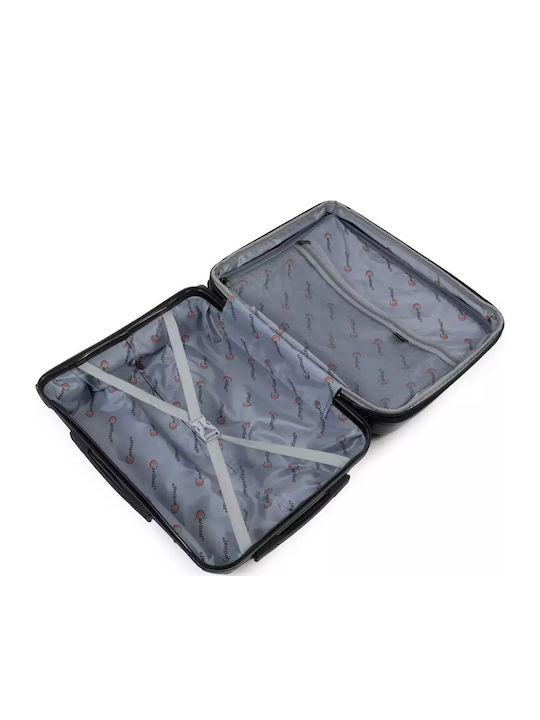 Cardinal Cabin Hard Travel Suitcase Black with 4 Wheels Height 55cm
