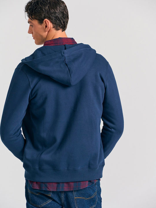 Sweatshirt with Hood Navy Blue