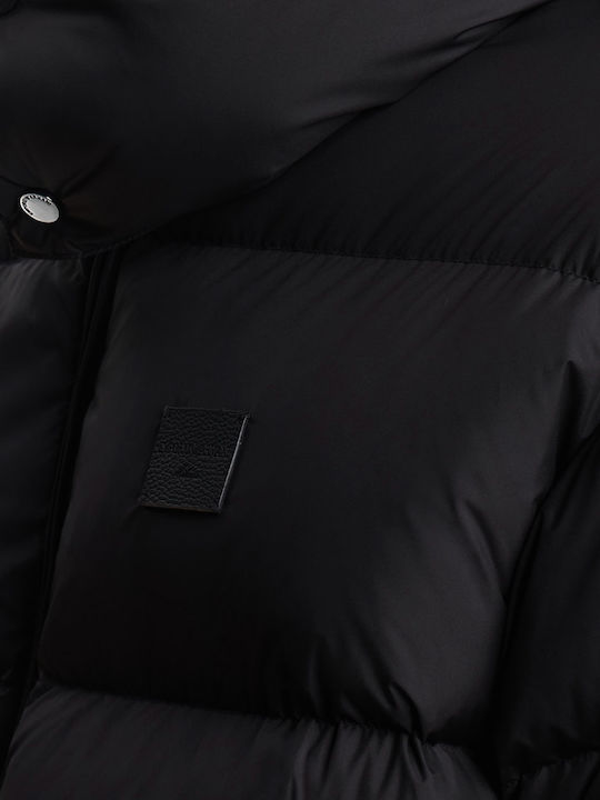 Μπουφάν Puffer Αδιάβροχο Μαυρο