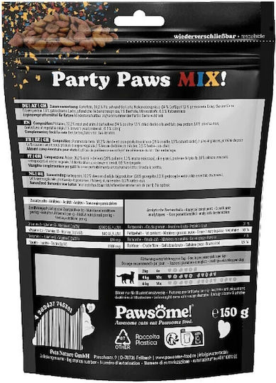 Pawsome Răsfățuri Cu Cartofi Rață Somon Cu Catnip Pentru Pisică 8 Buc 150 Gr