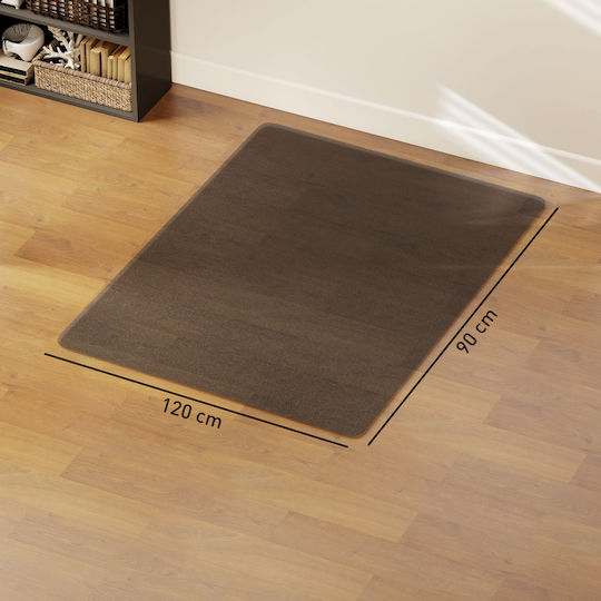 HomCom Προστατευτικό Δαπέδου Γραφείου 120x90cm 922-012V03BK