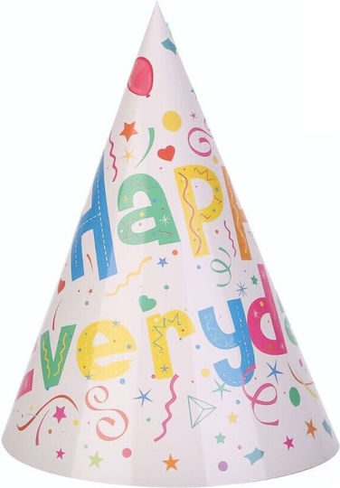 Set 6 Happy Everyday Partyhüte Flippy 20x14 Cm Mehrfarbig