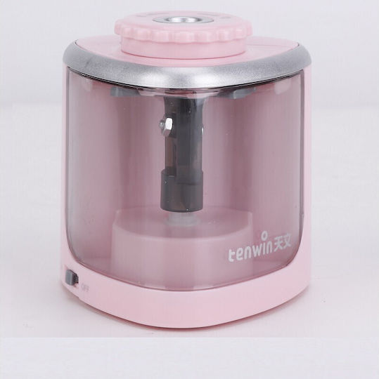 Ascuțitor Electric Semi-Automat Flippy Din Plastic 2 Baterii Aa Nu Sunt Incluse 6,5 X 6,5 X 7,5 Cm Roz