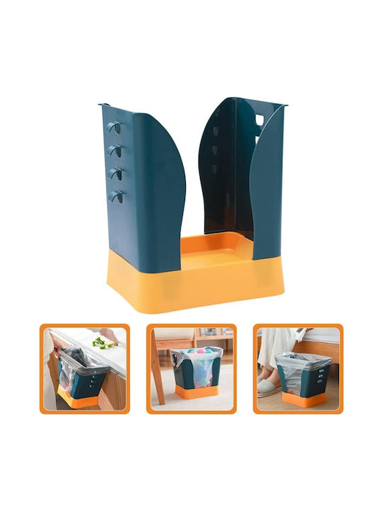 Erweiterbarer Büromülleimer Flippy Kunststoff Verstellbar Faltbar Vielseitig Küche Badezimmer Büro Universeller Mülleimer 21x25x17 cm Blau Gelb
