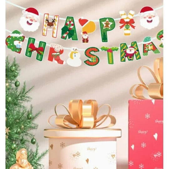 Decorațiune De Crăciun Flippy Banner Tip 16 Bucăți Ușă Perete Multicolor Șnur Inclus Model C