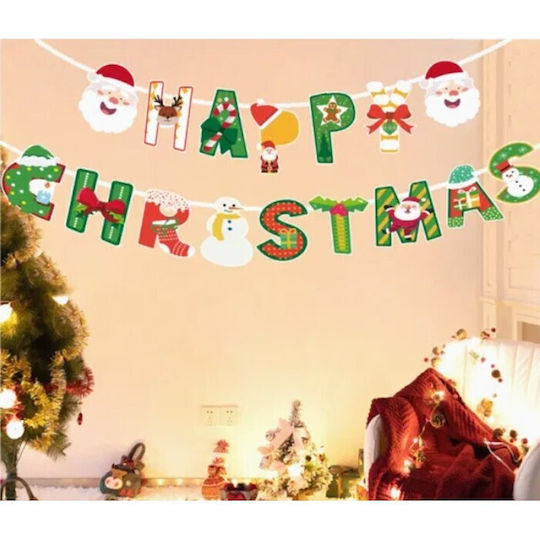 Decorațiune De Crăciun Flippy Banner Tip 16 Bucăți Ușă Perete Multicolor Șnur Inclus Model C