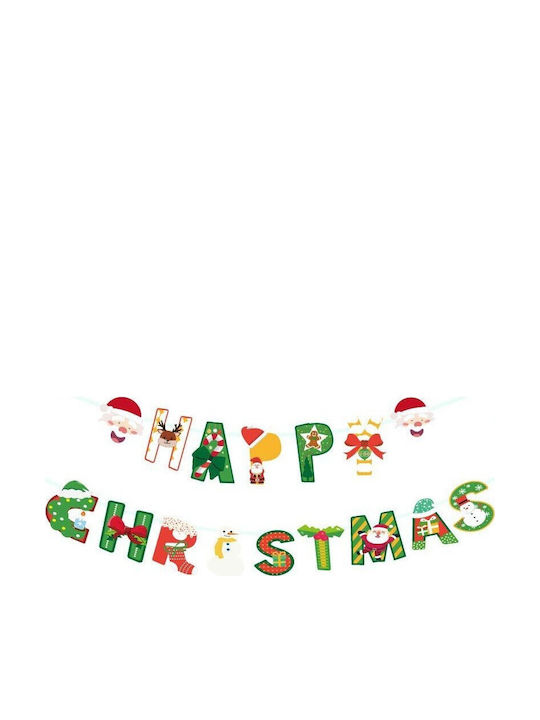 Decorațiune De Crăciun Flippy Banner Tip 16 Bucăți Ușă Perete Multicolor Șnur Inclus Model C