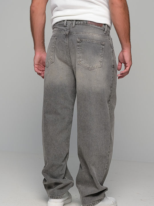Men's Jean Pants with Relaxed Baggy Fit Gray