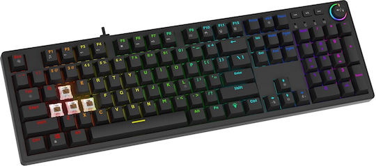 Savio Gaming Tastatur mit Outemu Pfirsich Stumm Schaltern und RGB-Beleuchtung (Englisch US)