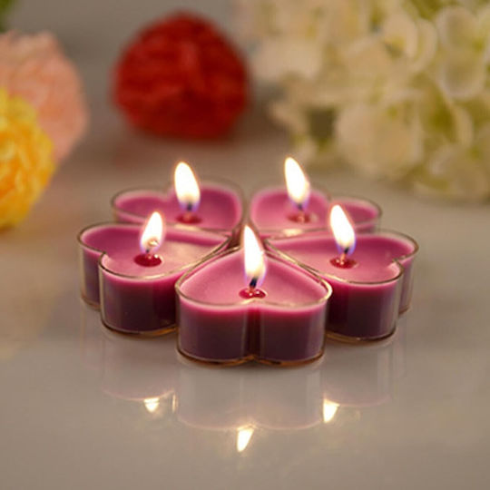 Lumânări Mici Aromatice Cu Miros De Lavandă În Culoare Violet Până La 4 Ore De Ardere 9 Bucăți