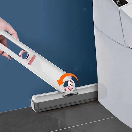 Flippy Hand Mop Sistem Mini-portabil de Stoarcere Manual Dispozitiv de Curățare Absorbant Burete PVA 29,5 x 15,5 cm 3 Rezerve Alb