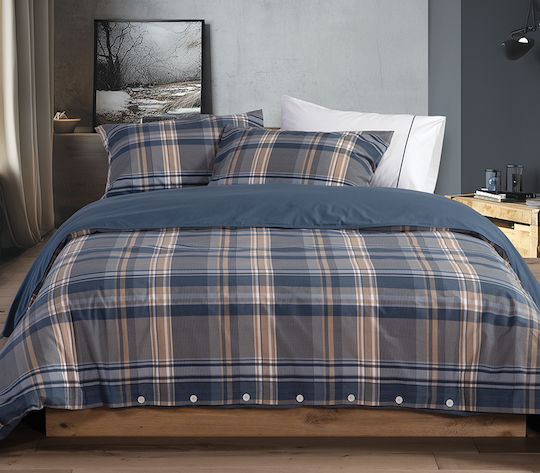 Nef-Nef Homeware Σετ Υπέρδιπλη 240x220cm Surface Denim Nef-Nef Homeware Σετ Υπέρδιπλη 240x220cm Surface Denim