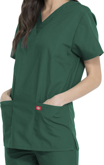 Dickies Unisex Green Pants & Blouse Set Cotton and Polyester