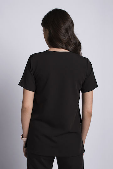 Numascrubs Women's Black Medical Blouse