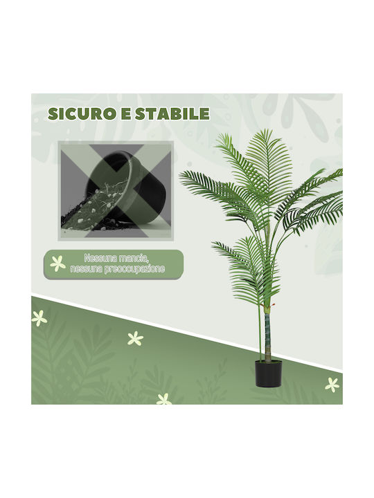 Homcom Artificial Areca Plant Tall 150 Cm Indoor Pot Decoration Home Office Green 83c-057v00gn