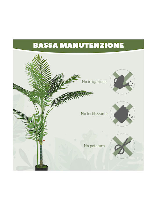 Homcom Artificial Areca Plant Tall 150 Cm Indoor Pot Decoration Home Office Green 83c-057v00gn