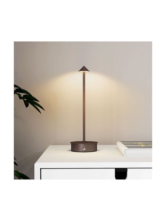 HomCom Dekorative Lampe Braun