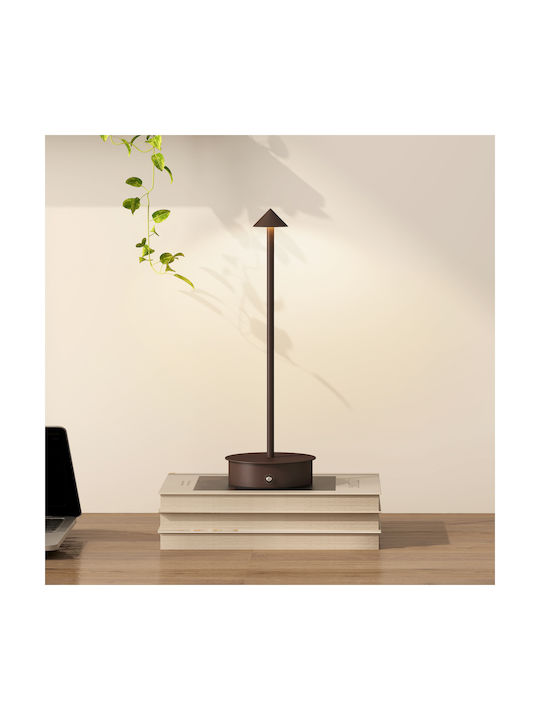 HomCom Dekorative Lampe Braun