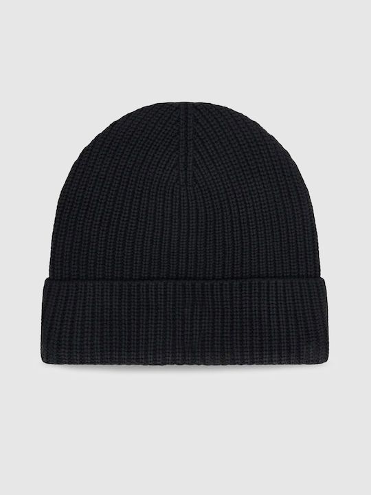 Beanie Unisex Beanie Knitted in Black color
