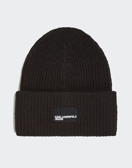 Beanie Frauen Beanie Gestrickt in Schwarz Farbe