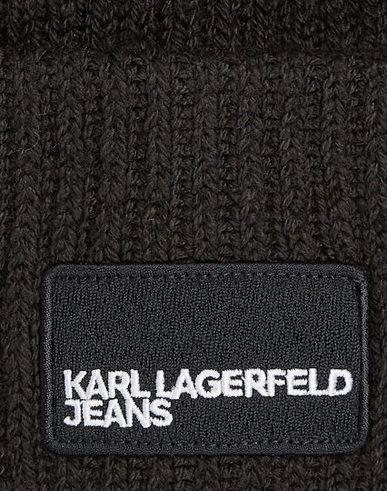 Beanie Frauen Beanie Gestrickt in Schwarz Farbe