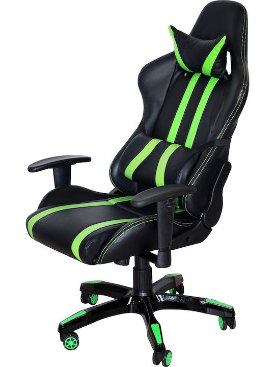 Spacer Gr168 Gaming Stuhl mit verstellbaren Armlehnen Schwarz